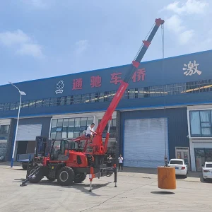 CM-T500 Off-Road Forklift with Multi-Function Rear Crane